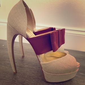 Walter Steiger Bow Peep Toe Pumps